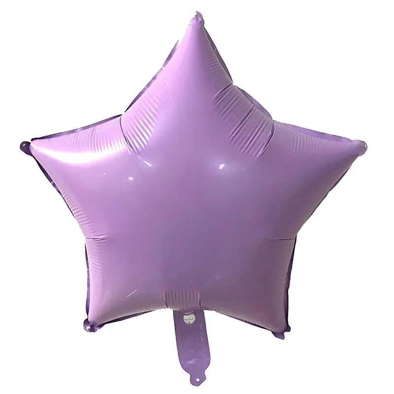 10 шт. 18 дюймов/45 см шар звезда из фольги-11 цветов на выбор-гелиевые Металлические Свадебные Детские День Рождения декоративные шары для вечеринки - Цвет: Фиолетовый