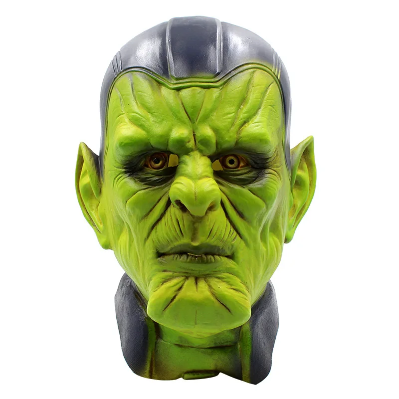 

Latex Funy Full Head Avengers Captain Carol Danvers Skrull Mask Costumes Cosplay For Funny Carnival Halloween Party Costume