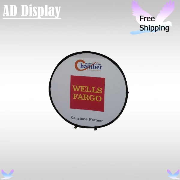 

Outdoor Advertising Display 5PCS Circle Shape Pop Up A Frame Banner Stand With Double Side Printing(Optional)