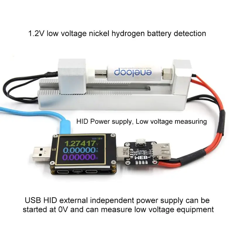 Обновленный WEB-U2 USB тестер QC4.0+ PD3.0 2,0 PPS протокол быстрой зарядки емкость постоянного тока метр 4~ 24 В 5A