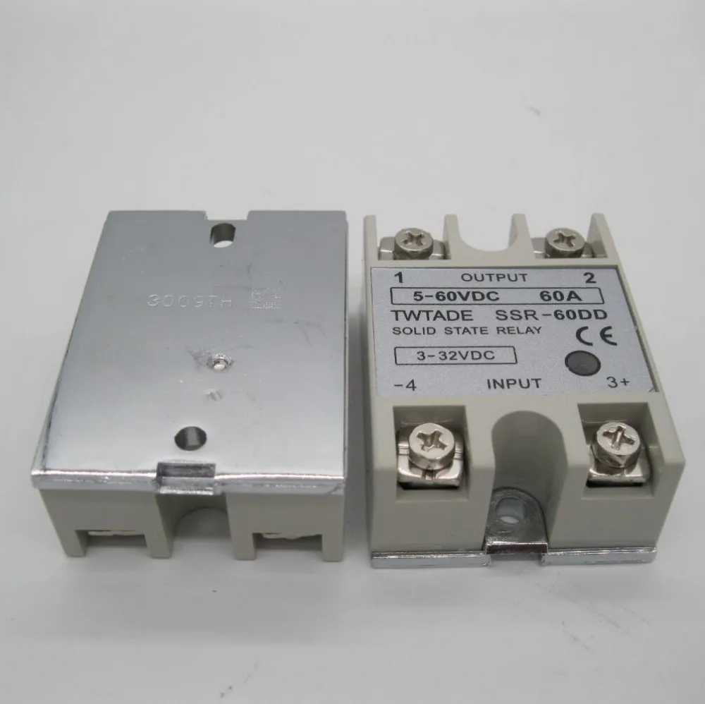 TWTADE/Высокое качество Однофазное твердотельное реле SSR-60DD 60A на самом деле 3-32 DC до 5-60 DC SSR 60DD реле твердотельного