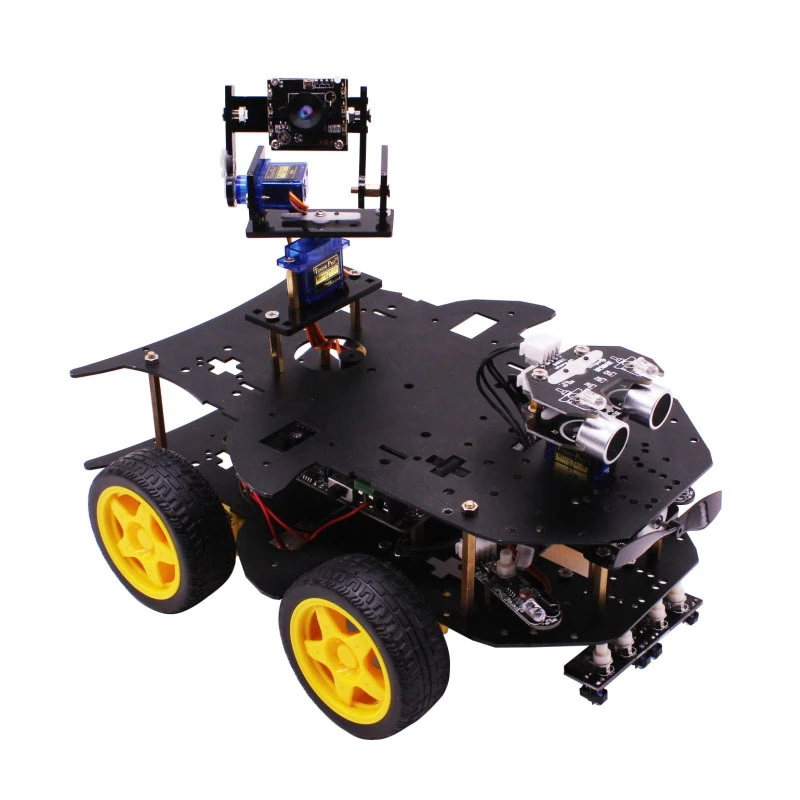 

Ultimate Starter Kit For Raspberry Pi 3 B+ Hd Camera Programmable Smart Robot Car Kit With 4Wd E-Learning Diy Teen Kit Us Plug