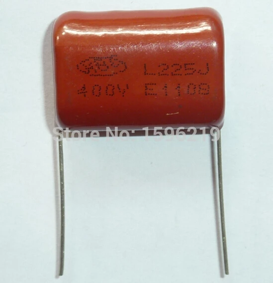 10pcs CBB capacitor 225 400V 225J 2 2uF 2200nF P26 CL21 Metallized Polypropylene Film Capacitor