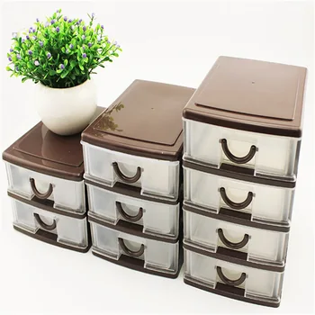 

Newly Drawer Durable Plastic Office Table Desktop Debris Cosmetic Drawer Style Holder Storage Box