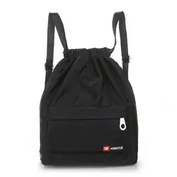 Нейлоновый водонепроницаемый рюкзак шнурок спортивная сумка для Для мужчин Для женщин