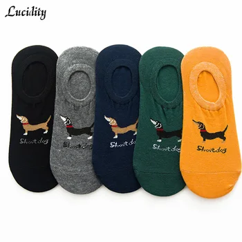 

Male Socks Cartoon Cotton Animal Socks Casual Men's Socks Shallow Mouth Boat Socks For Man 5pairs/lot=10pieces