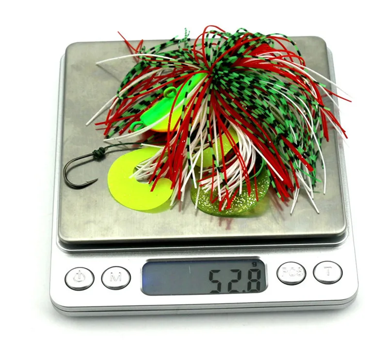 Cabeça de Chumbo Iscas de Pesca Lote Polvo Lula Gabarito Spinnerbait Pique Buzzbait Peche Baits Mar Pesca Tackles 4 pc - 60g 8 Cheap Iscas artificiais