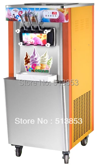 New Arrival Discount sales Upright Ice Cream Making Machine/ Icecream Maker/ Soft ice cream maker Ourput 22~25 liters/H