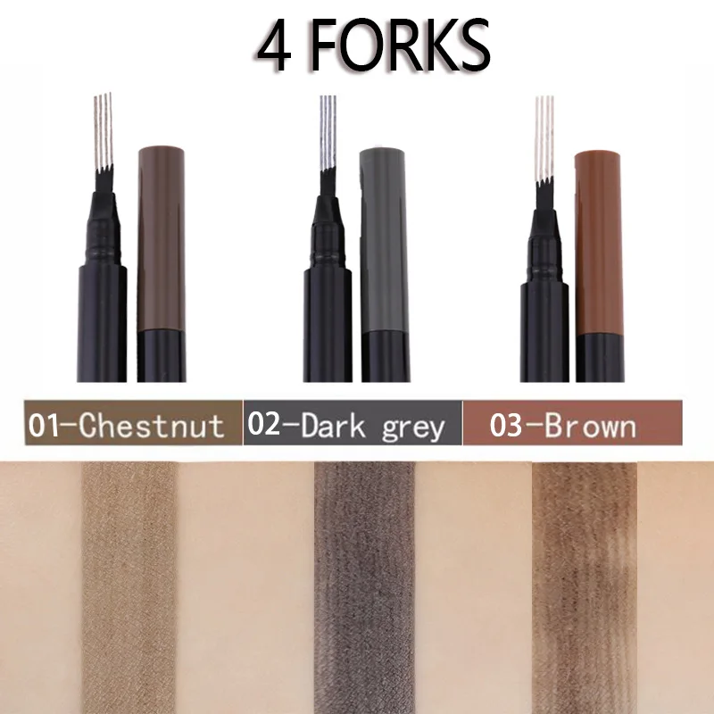 MISS ROSE Micro-engraved Eyebrow Pencil Natural Waterproof Liquid Eyebrows Pen Professional Makeup Eye brow Eyes Cosmetics