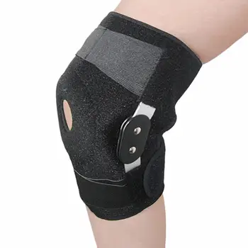 

Professional Sports Knee Protector Aluminum Alloy Knee Support Brace Running Fitness Stabilizer With Adjustable Band Breathable