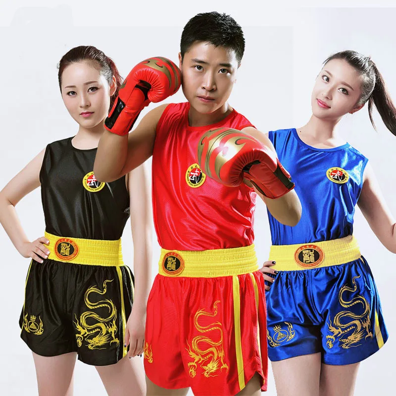 Dragon 2XS-4XL, Детские/женские/мужские боксерские трусы+ майки, Sanda/Muay Thai/Boxeo/MMA, шорты, униформа для мальчиков и девочек