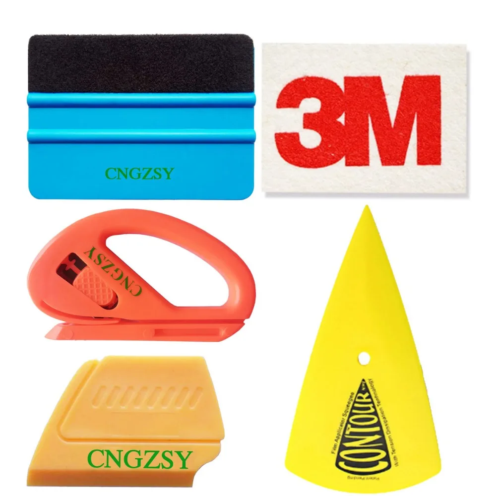 CNGZSY 3D углеродное волокно скребок для упаковки безопасности Snitty резак 3 м шерсть Ракель автомобиля стикер чистая виниловая пленка установка инструмент K14
