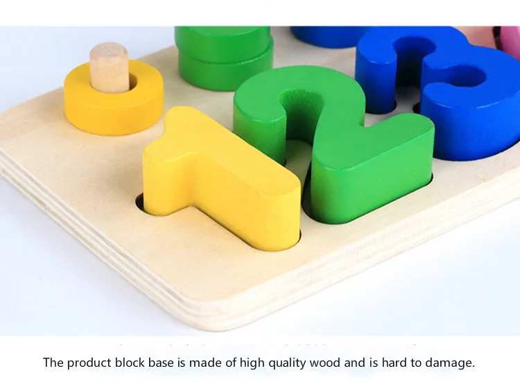 Игрушка montessori раннего образования Форма цифровой логарифмическая доска деревянный спаривание познавательная арифметики игрушки для детей головоломки
