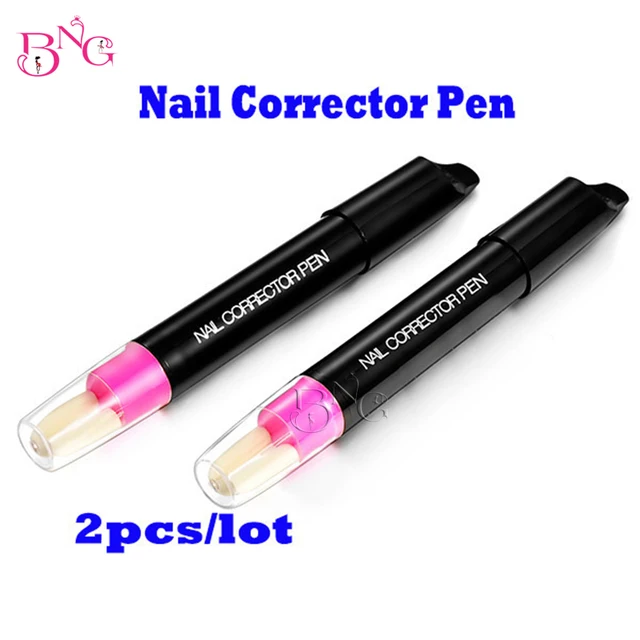 BNG 2pcs /lot Nail Polish Removal Pen With 3pcs Replacement Tips Manicure Nail Art Polish