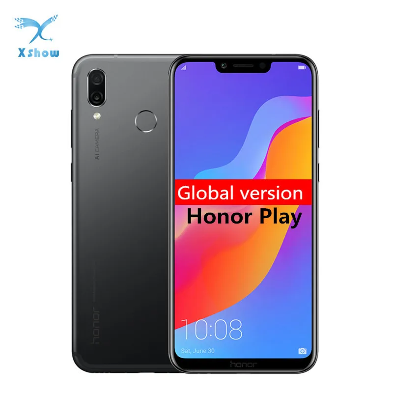 

Huawei Honor Play Smartphone Global Version 6.3Inch Kirin 970 Octa Core 4GB+64GB Andorid 8.1 AI Camera Type-C Mobile phone