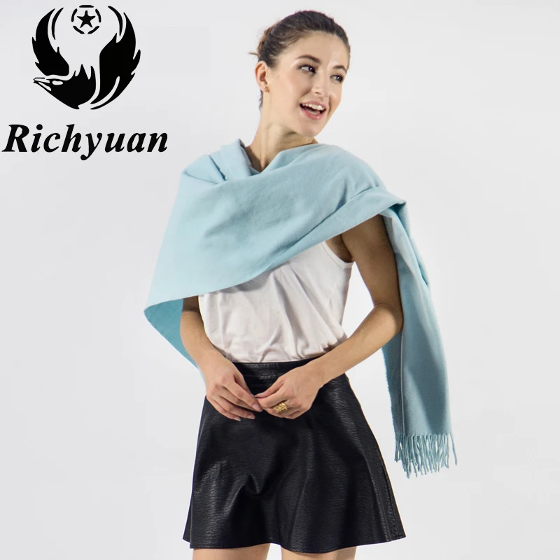 Richyuan Модная брендовая зимняя шарф Для женщин дизайнер пашмины шали и Шарфы для женщин мягкая Bufandas df60185