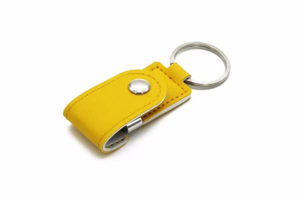 Горячая продажа металлический кожаный брелок флешки, USB флеш-карта накопитель 32 ГБ 8 ГБ USB 2,0 Коммерческая usn флэш-накопитель карта памяти