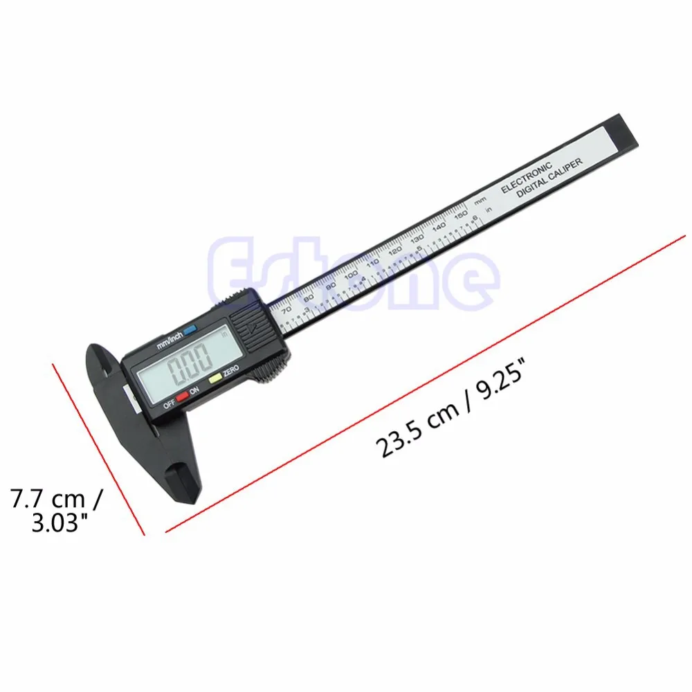 OOTDTY штангенциркуль 150 мм/6 дюймов цифровой измерительный инструмент Инженерная мастерская