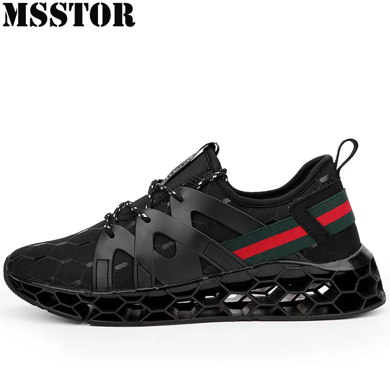 

MSSTOR Plus Size 39-46 Men's Running Shoes Summer Breathable Mesh Sport Shoes For Male Casual Fashion Walking Sneakers Man Brand
