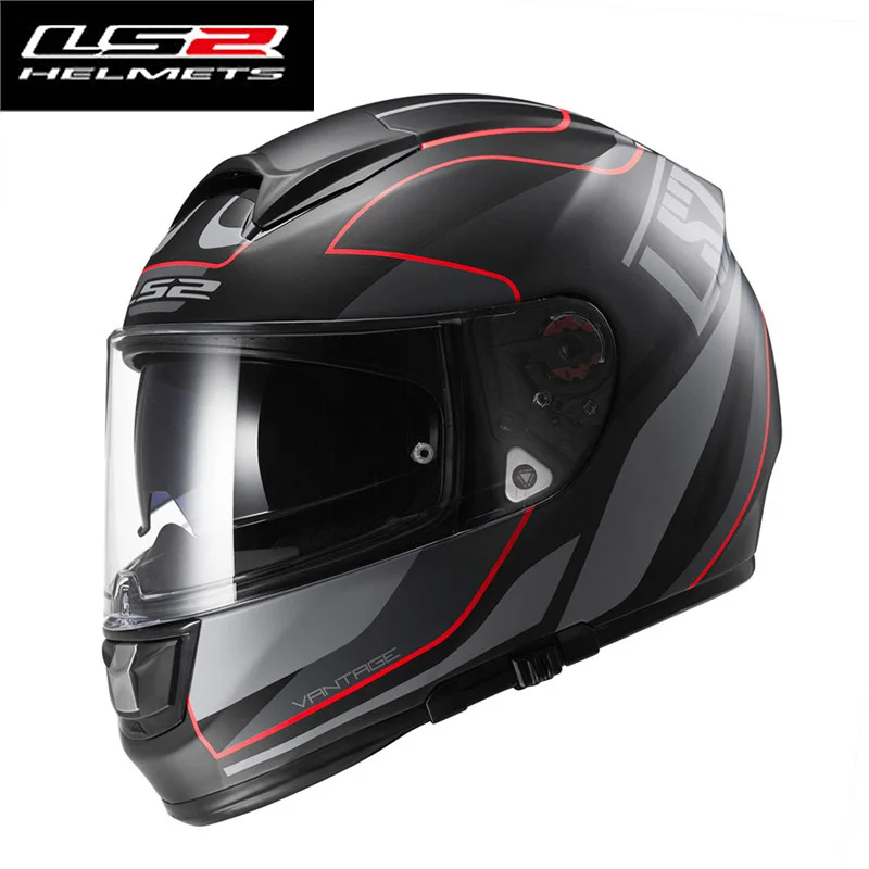 Мотоциклетный шлем LS2 из стекловолокна мотоциклетный rcycle ff397 с двойными линзами
