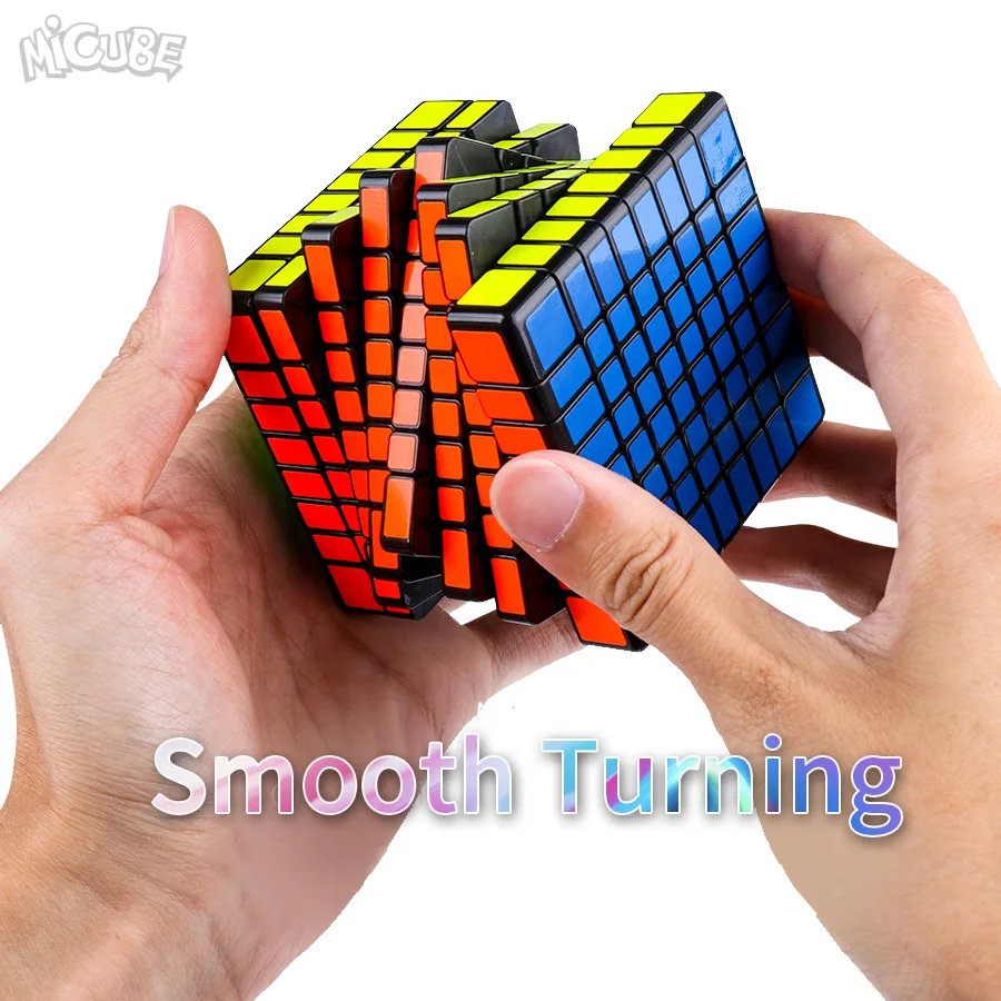 Goedkoop Moyu MF8 8x8x8 Kubus 8 Lagen Magic Speed Cube Puzzel 8x8 Zwart Stickerloze Neo cubo Magico 8*8*8 Onderwijs Speelgoed Voor Kinderen