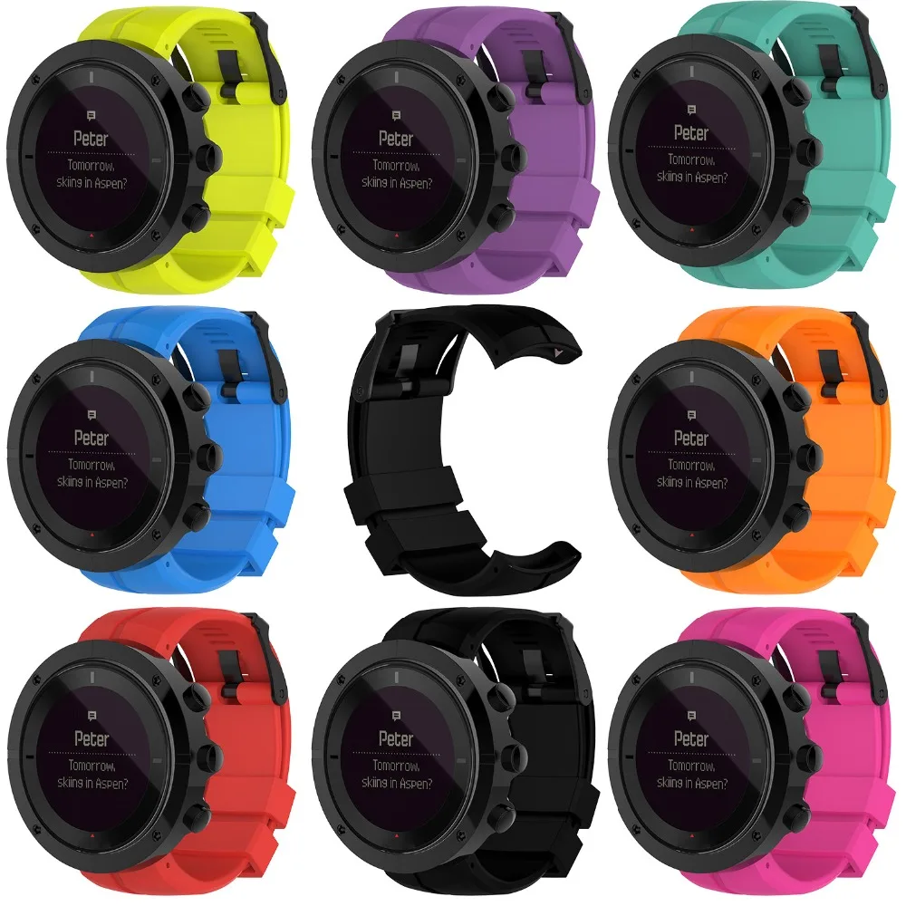 

Replacement accessories Silicone Watch Band Strap for SUUNTO KAILASH 7R / KAILASH Series GPS Outdoor Travel Watch