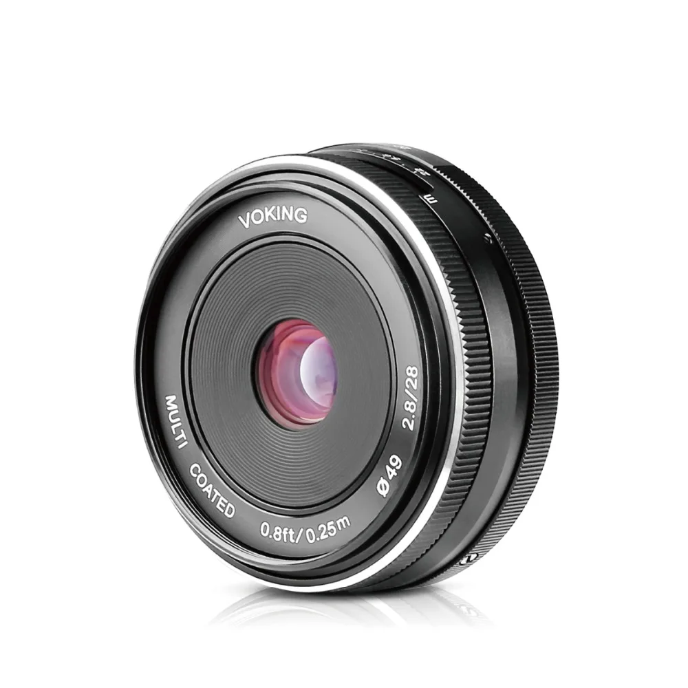 

VOKING VK-28mm f/2.8 Fixed Manual Focus Lens for Olympus Panasonic M4/3 System APS-C Mirrorless Camera EM1 M10 EP5 EP-L3 PEN-7