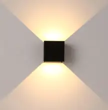 12W Dimmable COB IP65 cube adjustable surface mounted outdoor LED lightig,LED indoor wall light, up down LED wall lamp