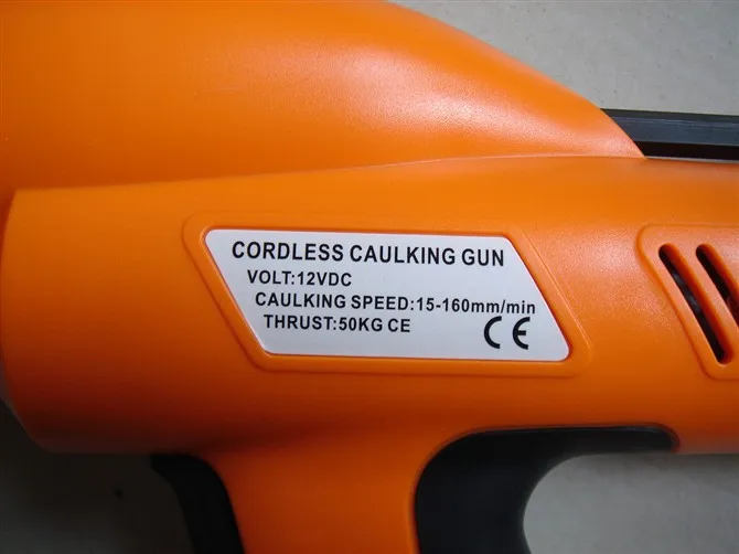 Cordless Caulking Gun 12V Handheld Electric Silicone Gun 300ml Rechargeable Glass Filled with Silicone Gun