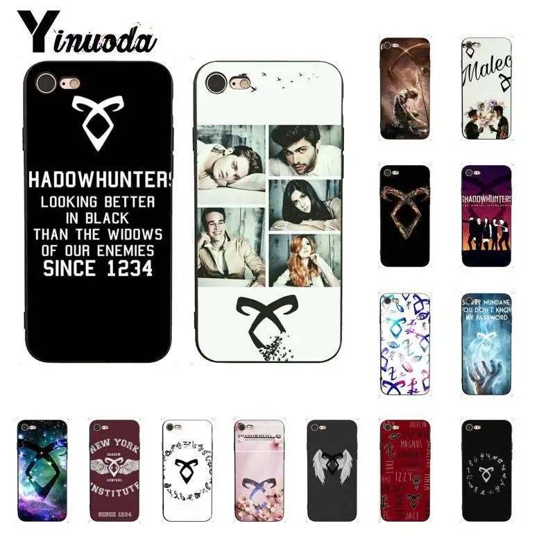 Мягкий силиконовый чехол Yinuoda shadowhunters из ТПУ для телефона iPhone 6S 6plus 7 7plus 8 8Plus X Xs MAX 5