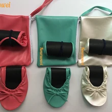 Красочные белые китайские дешевые плоские туфли после вечеринки танцевальные туфли с сумкой