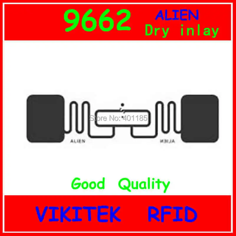 Разрешенный к использованию иностранным лицам 9662 метка Диапазона UHF RFID для сухая инкрустация 860-960 МГц Higgs3 915 м EPC c1g2 ISO18000-6C может использоваться для RFID бирка и ярлык