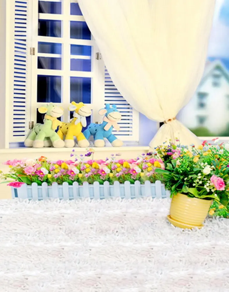 

5x7ft Flowers Living Room Photography Backdrops Photo Props Studio Background