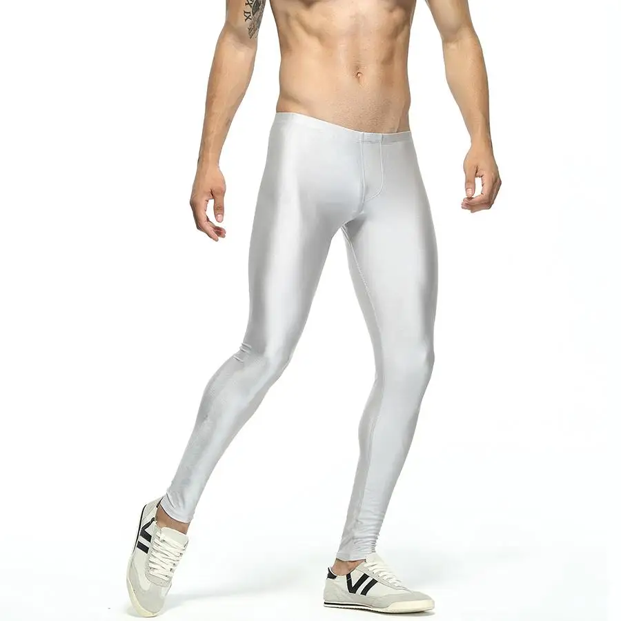 Пикантные Для мужчин s длинные брюки карандаш высокие облегающие стрейч с низкой талией Для мужчин плавки разработан Active Jogger брюки гей Для