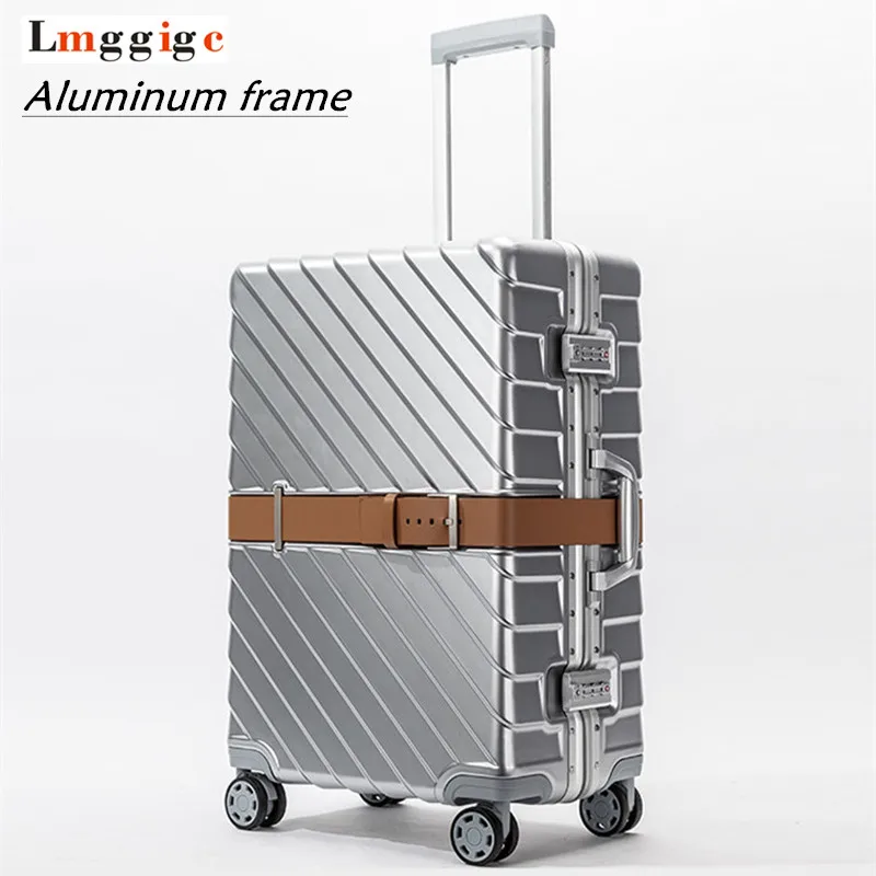 

20" 24" 28" Aluminum Frame + PC Travel Rolling Lugagge Suitcase Bag,New Hardside Carry One ,High quality Trolley Case