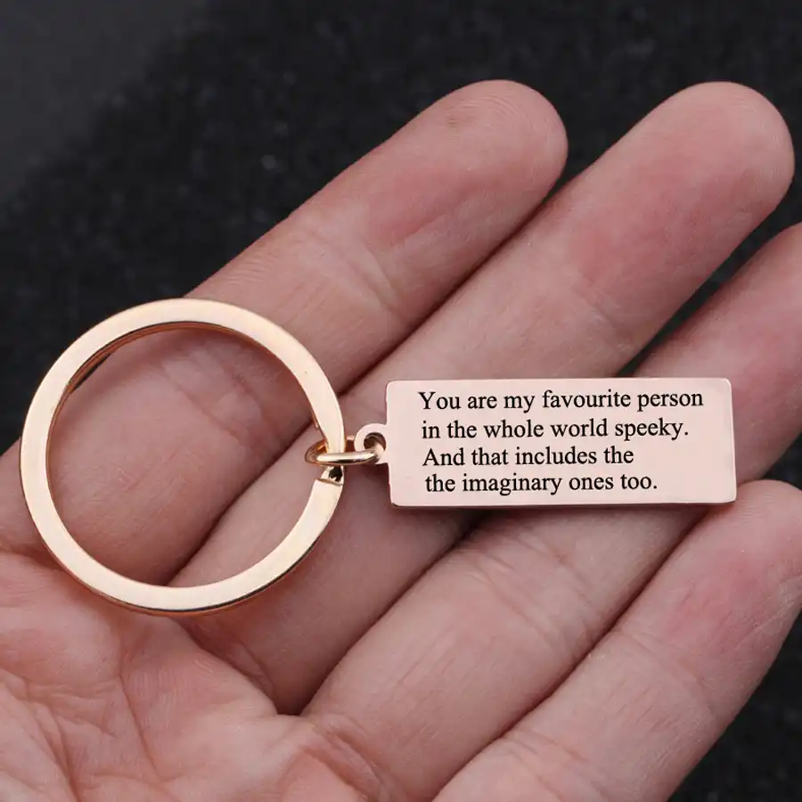 Estampado Tu Eres Mi Persona Favorita En Todo El Mundo Llavero