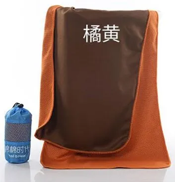 30x100 см спортивные Полотенца с сумкой фантазия для улицы при гололеде Холодное лето Ванна Полотенца s тоалха-де-кибер плавательный путешествия essiential - Цвет: Orange