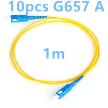 FirstFiber 1 м 10 шт./пакет SC UPC к SC UPC G657A волокно патч-кабель, перемычка, патч-корд симплекс мм 2,0 мм ПВХ SM изгиб бесчувствительный