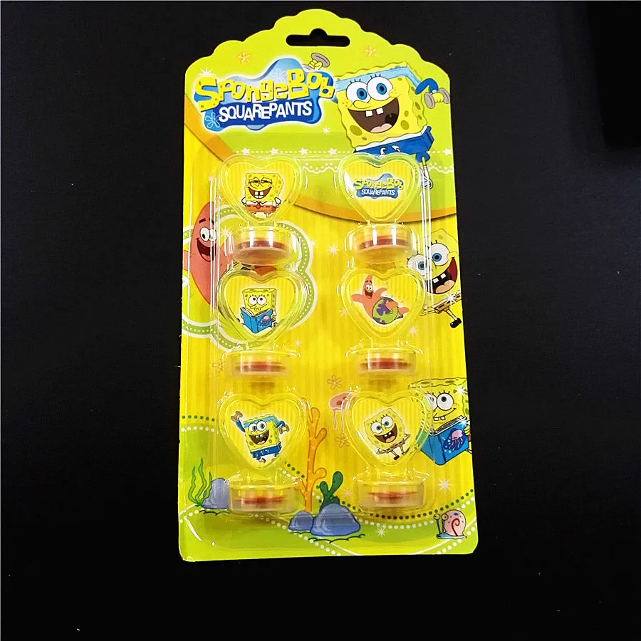 

SpongeBob DIY Kids Gifts Seal Stamper Teacher SpongeBob Stamp Set Craft Stamps Stationery Set Kids Party Supplies Stamp
