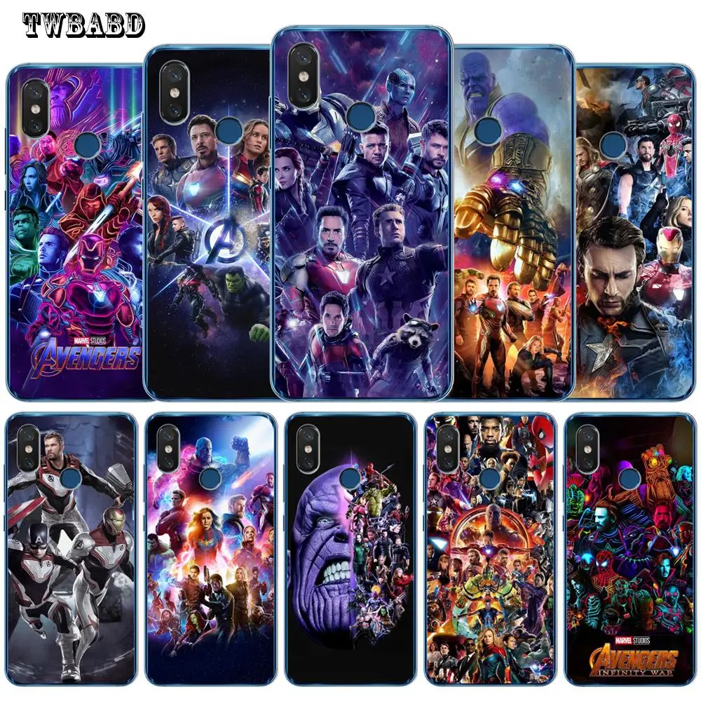 

Thanos Marvel Avengers Iron Man Luxury Case For Xiaomi Redmi 4X 4A 5A 5 Plus Note 7 4X 5A 5 6 Pro 6 6A 6Pro 5X 6X 8 A2 Lite Etui