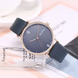 Лидирующий бренд ультра-тонкий кварцевые часы для женщин пояса из натуральной кожи для женщин часы 2019 роскошные женские часы Montre Femme