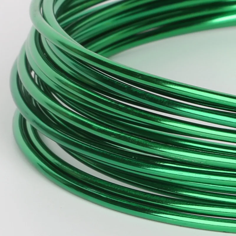 

Soft Dark Green Aluminium Wire 1/1.5/2/2.5/5mm Beading Wire For Bracelet Necklace Making DIY Jewelry Findings