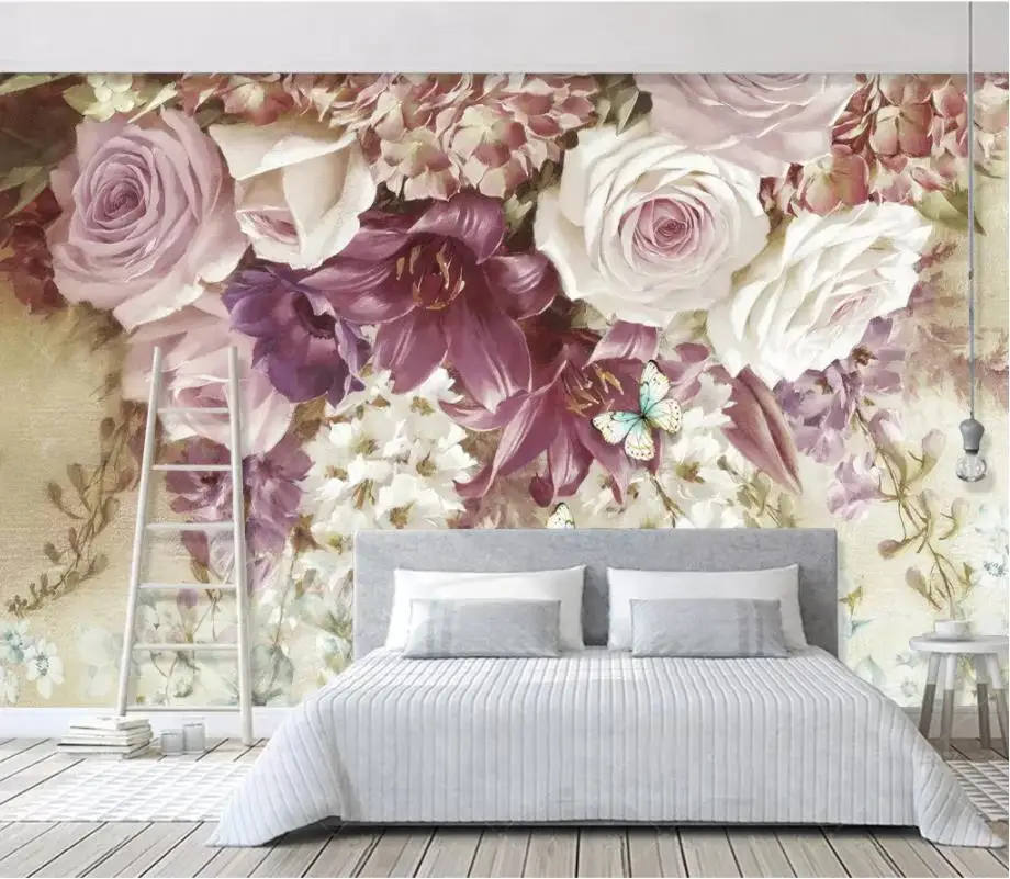 Custom flowers 3d Mural Wallpaper For Bedroom wallpaper 3d on the wall 3d Background wall wallpaper for walls 3 d Custom flowers 3d Mural Wallpaper For Bedroom wallpaper 3d on the wall 3d Background wall wallpaper for walls 3 d