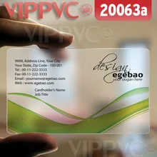 20063 визиток на ночь-матовые лица прозрачная карта тонкий 0,36 мм