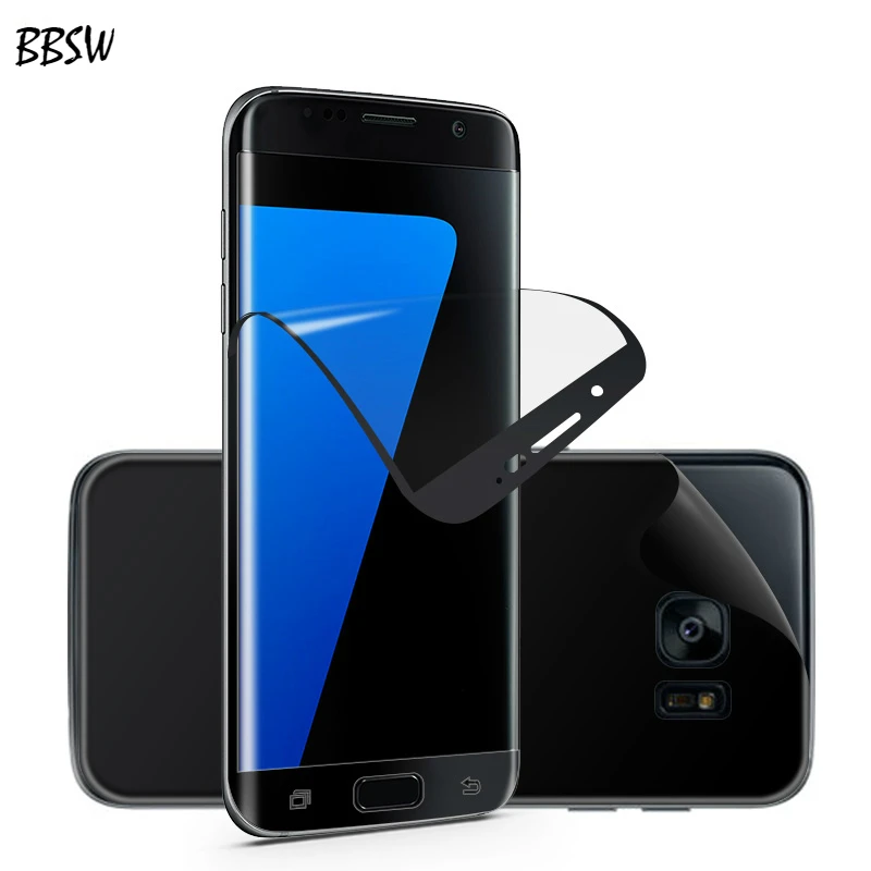 

BBSW For Samsung Galaxy S7 edge 3D Soft Full Coverage Curved PET Phone Front & Back Screen Protector Full Cover Film For S7edge