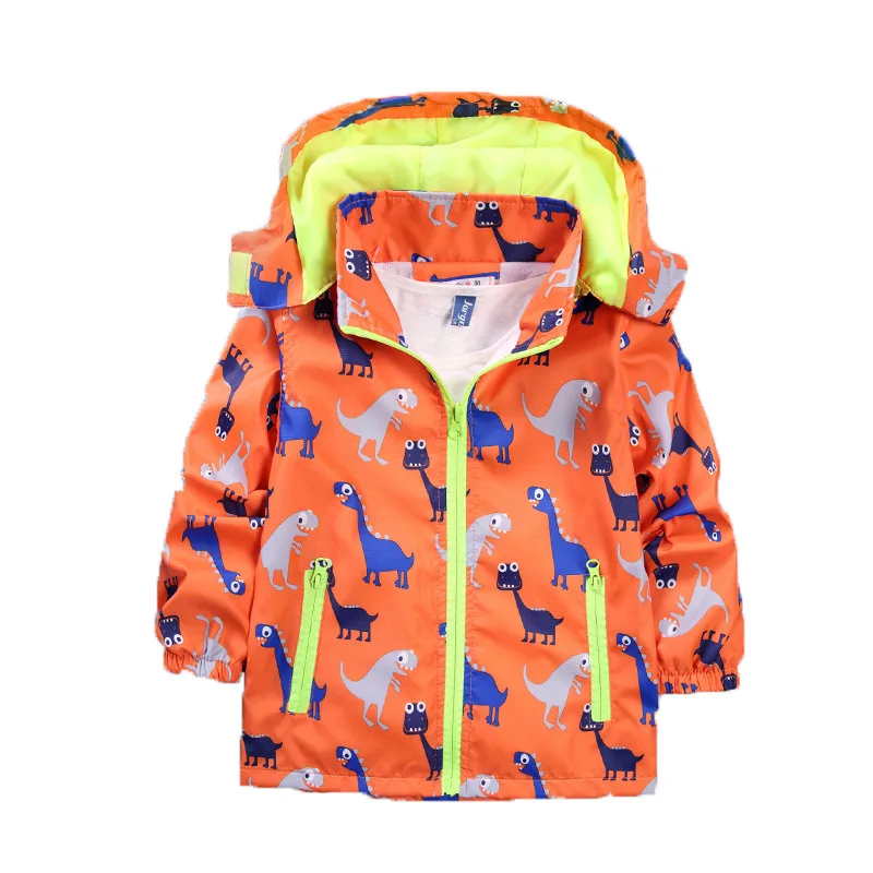 Детские куртки для девочек и мальчиков сезон лето осень ветровка с рисунком