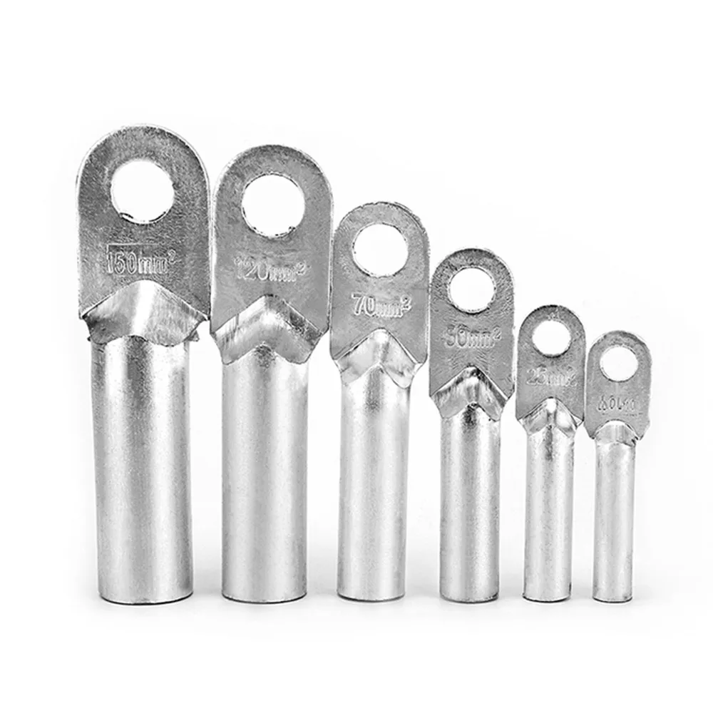 10pcs DL-10 DL-16 DL-25 DL-35 Aluminum Oil-Plugging Power Cable Wire Screw Hole Lug Connecting Connector Crimp Terminal | Обустройство