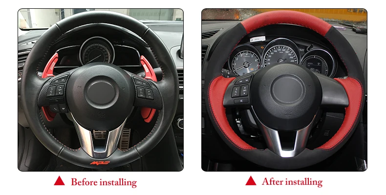 for Mazda CX5 steering wheel cover