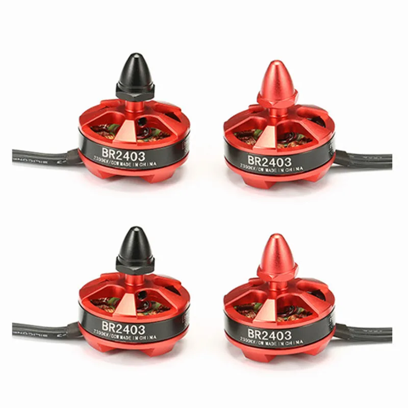 

High Quality 4PCS Racerstar Racing Edition 2403 BR2403 2300KV 2-4S Brushless Motor CW/CCW For QAV250 QAV280