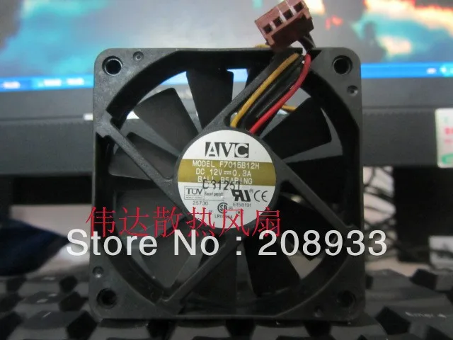 

For Original AVC 7 cm 7015 three-wire fan F7015B12H 12V 0.30A
